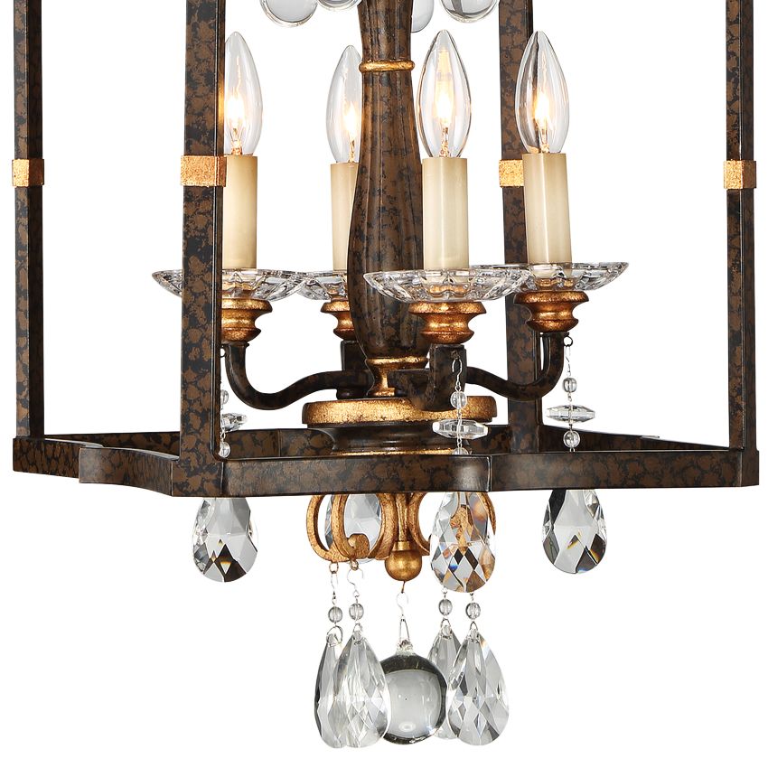 Image 3 Metropolitan Chateau Nobles 4-Light Raven Bronze and Gold Pendant more views