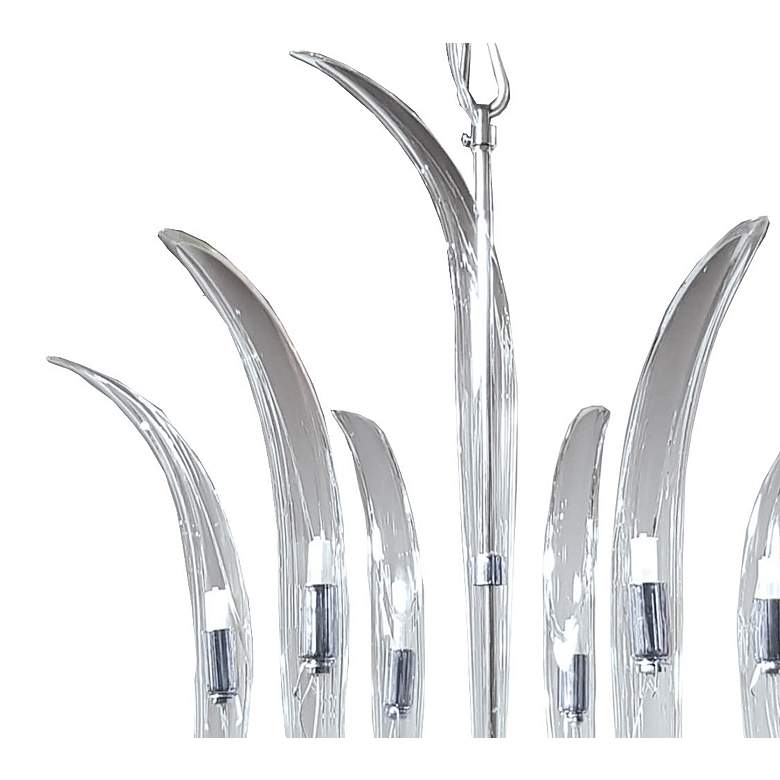 Image 2 Metropolitan Cisne 6-Light Polished Nickel Pendant with Crystal Shades more views