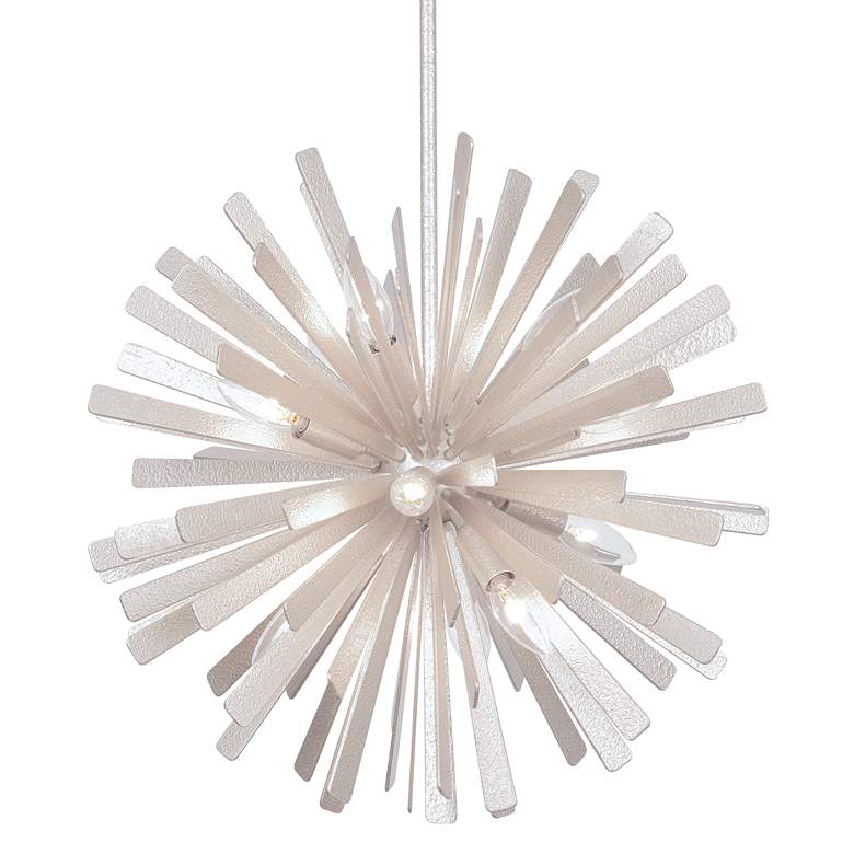 Image 3 Metropolitan Confluence 12-Light 20-in Piastra White Pendant with Shade more views