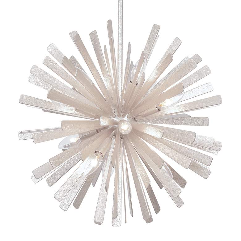 Image 4 Metropolitan Confluence 12-Light 20-in Piastra White Pendant with Shade more views