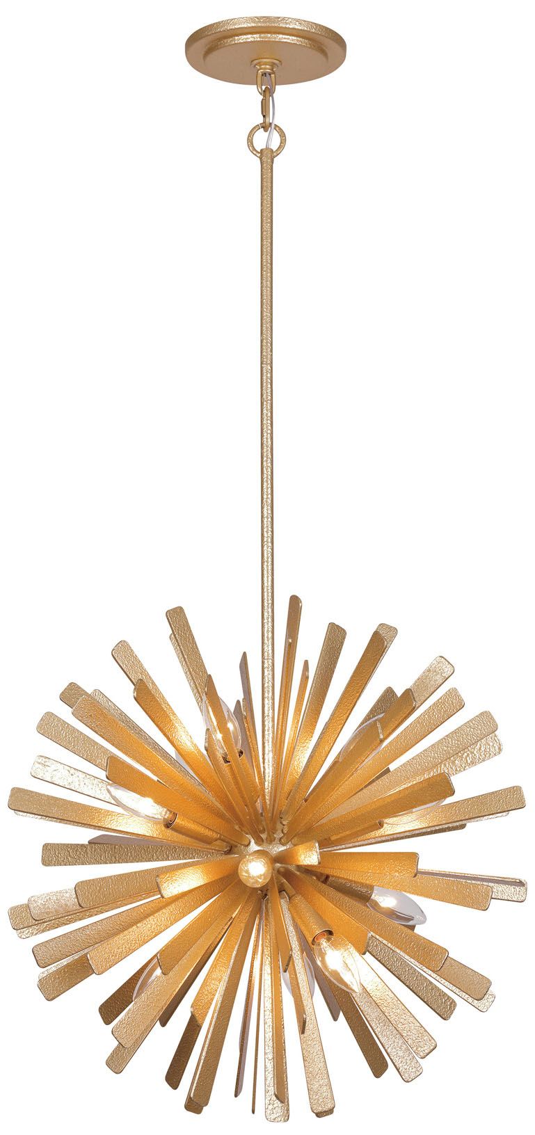 Metropolitan Confluence 12-Light 20-inch Piastra Gold Pendant with Accents