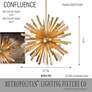 Metropolitan Confluence 12-Light Piastra Gold Pendant