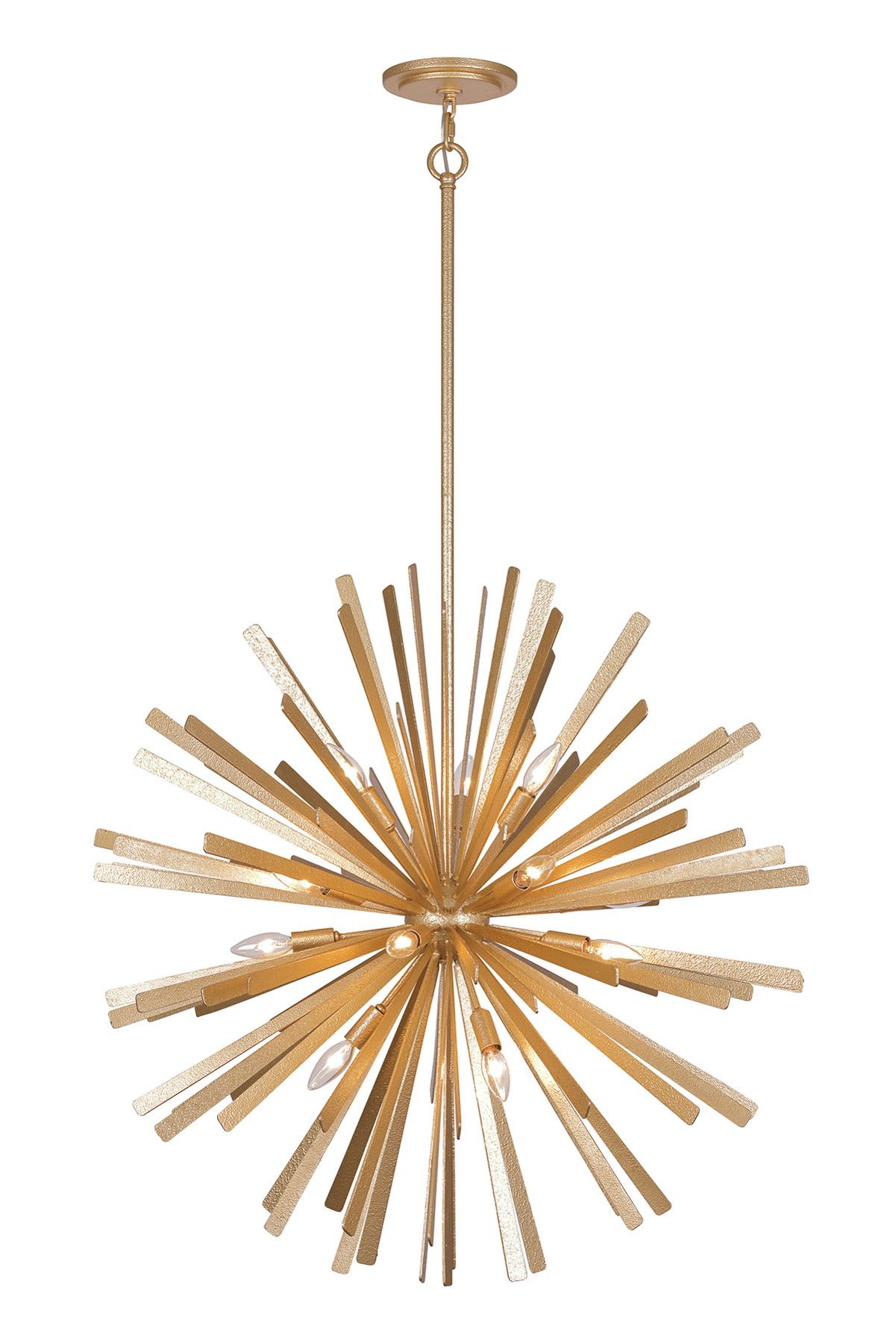 Image 3 Metropolitan Confluence 16-Light 34-in Piastra Gold Pendant with Accents more views