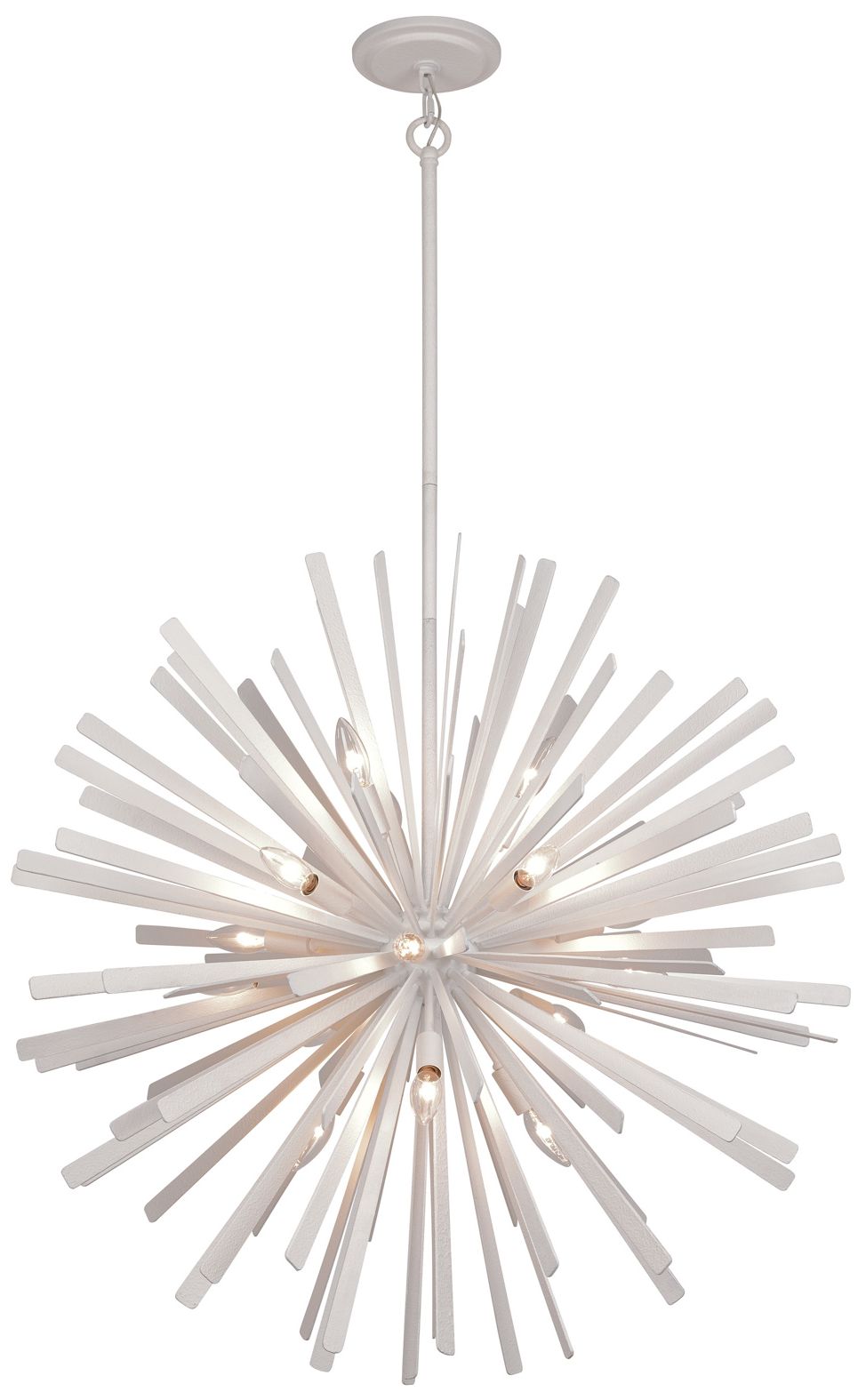 Metropolitan Confluence 16-Light 34-in Piastra White Pendant with Accents