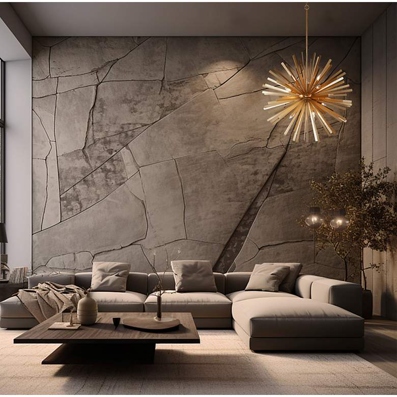 Image 7 Metropolitan Confluence 16-Light Piastra Gold Pendant more views