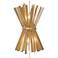 Metropolitan Confluence 2-Light Piastra Gold Wall Sconce