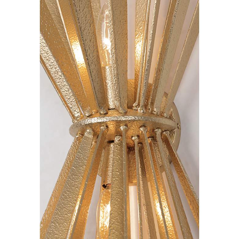 Image 6 Metropolitan Confluence 2-Light Piastra Gold Wall Sconce more views