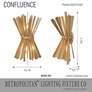 7_Metropolitan Confluence 2-Light Piastra Gold Wall Sconce more views