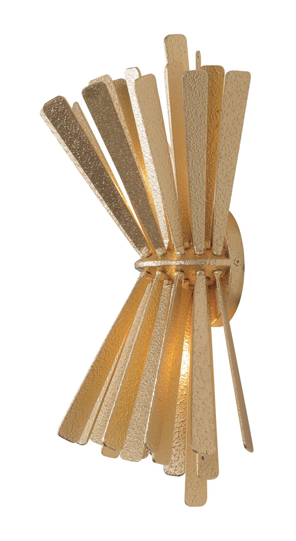 Image 4 Metropolitan Confluence 2-Lt 11.25-in Piastra Gold Wall Sconce with Accents more views