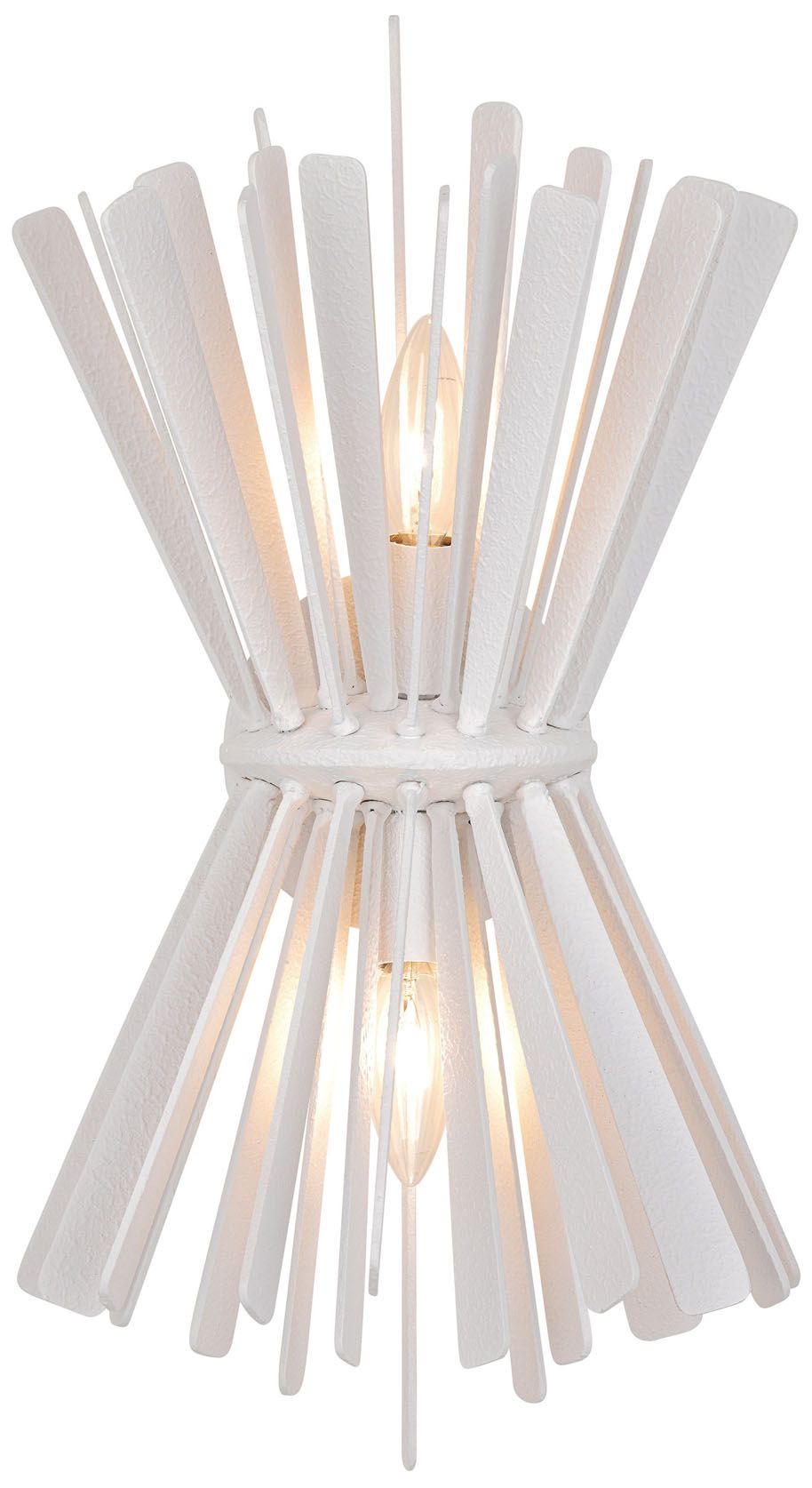 Metropolitan Confluence 2-Lt 11.25-in Piastra White Wall Sconce with Accent