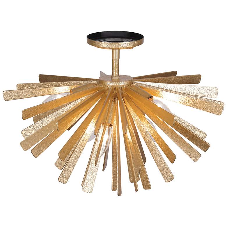 Image 3 Metropolitan Confluence 20" Piastra Gold Modern 6-Light Ceiling Light more views