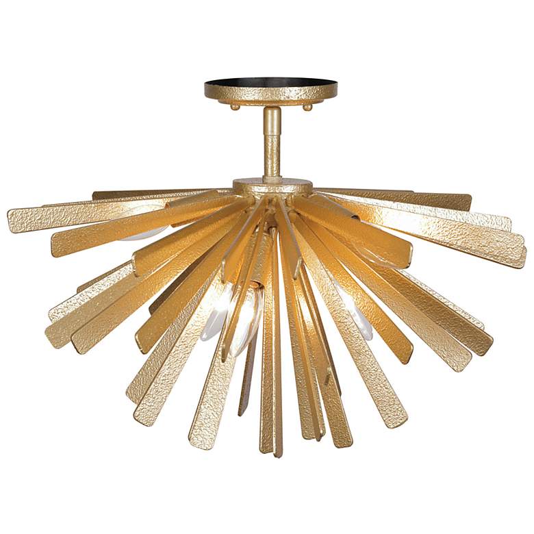 Image 4 Metropolitan Confluence 20" Piastra Gold Modern 6-Light Ceiling Light more views