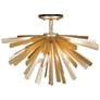 4_Metropolitan Confluence 20" Piastra Gold Modern 6-Light Ceiling Light more views