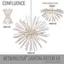 Metropolitan Confluence 20" Piastra Gold Modern 6-Light Ceiling Light