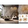 Metropolitan Confluence 20" Piastra Gold Modern 6-Light Ceiling Light