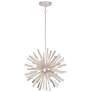3_Metropolitan Confluence 20"W Piastra White 12-Light Pendant more views