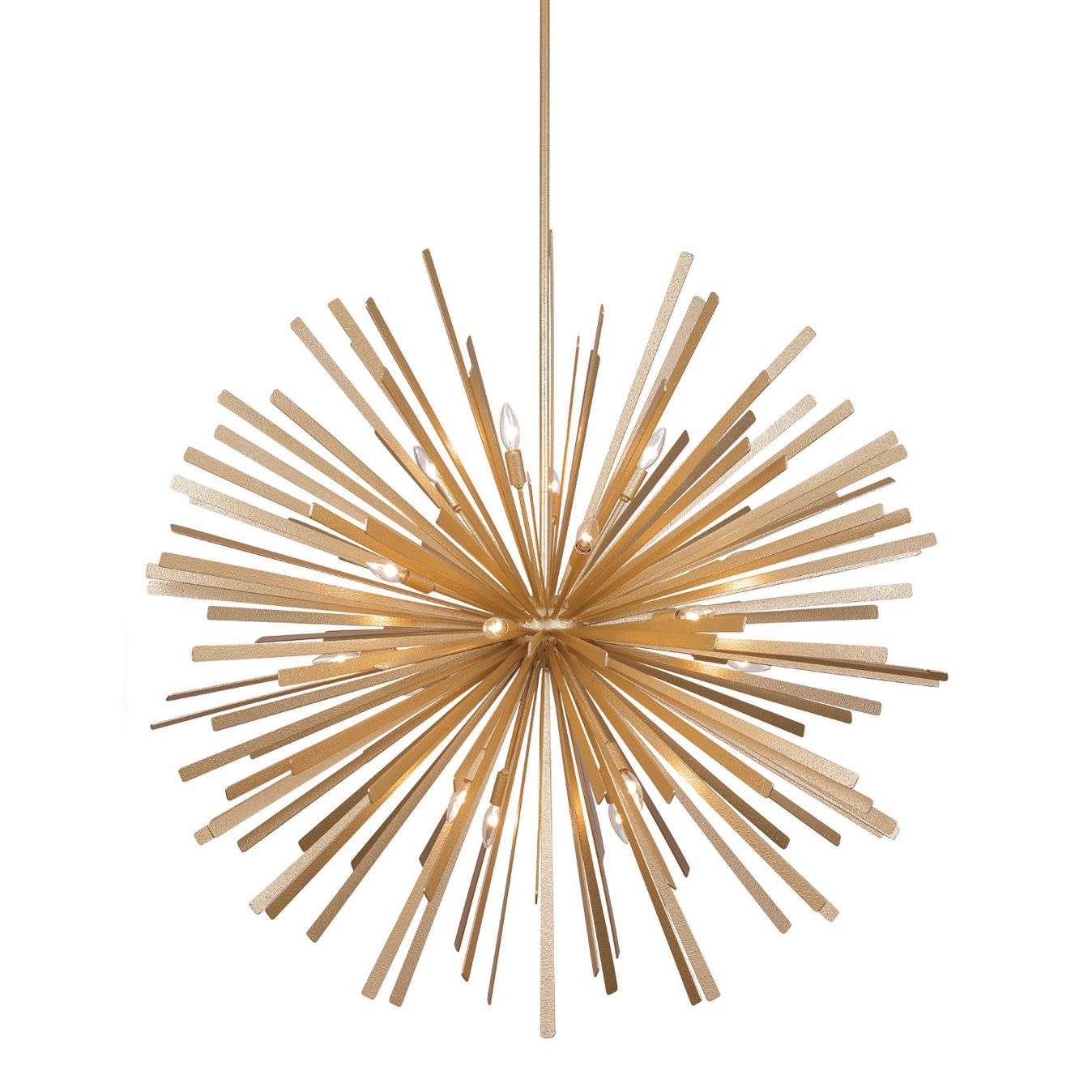 Metropolitan Confluence 20-Light 48-in Piastra Gold Pendant with Accents