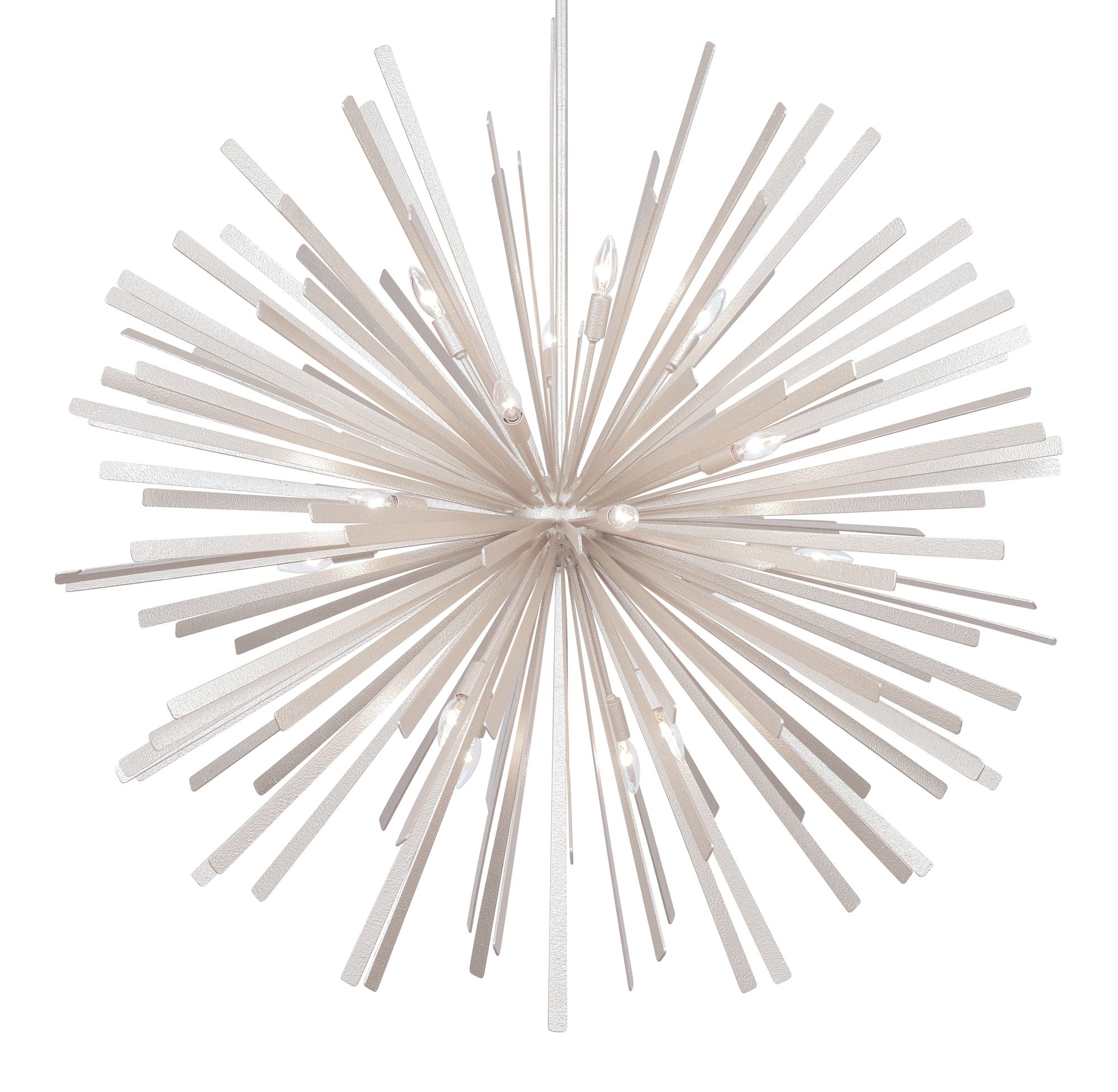 Image 4 Metropolitan Confluence 20-Light 48-in Piastra White Pendant with Accents more views