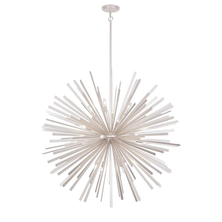 Image 3 Metropolitan Confluence 20-Light 48-in Piastra White Pendant with Shade more views