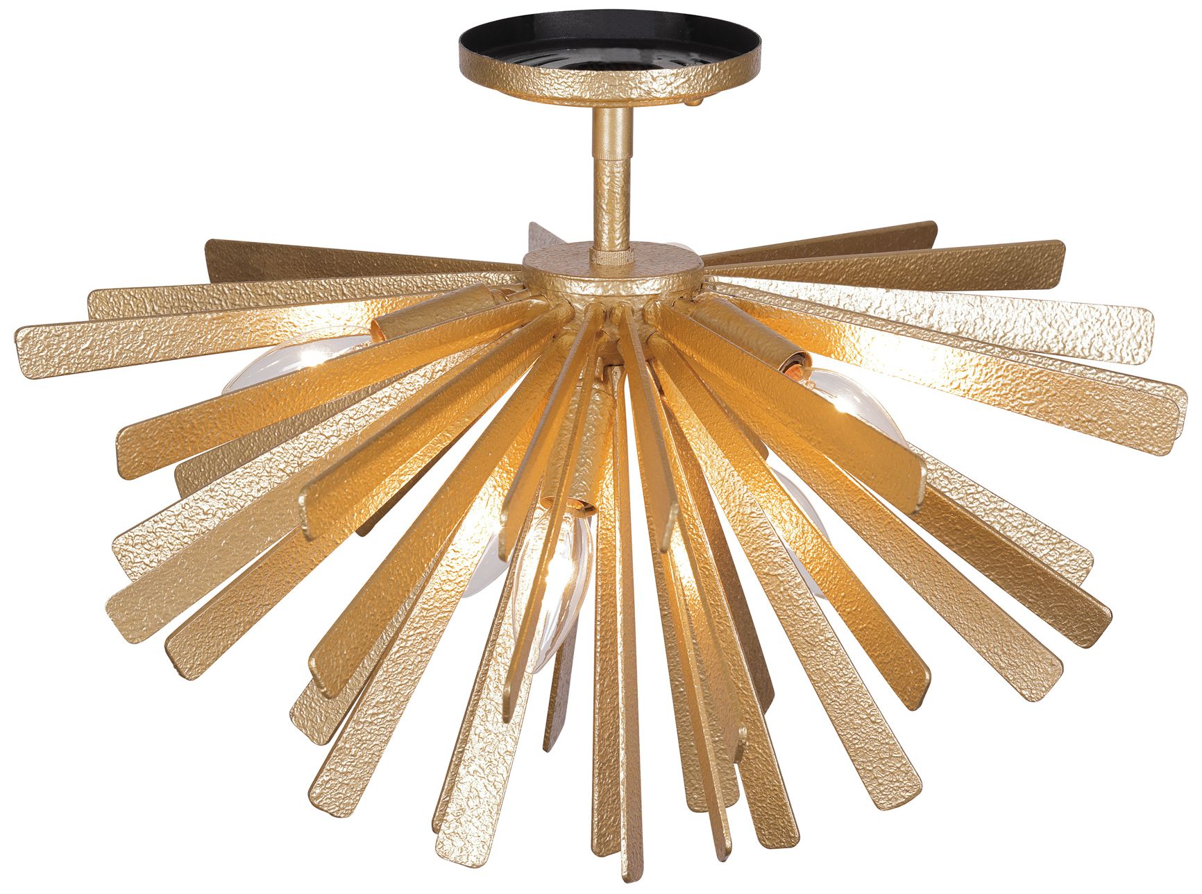 Image 3 Metropolitan Confluence 6-Light Piastra Gold Semi-Flush more views