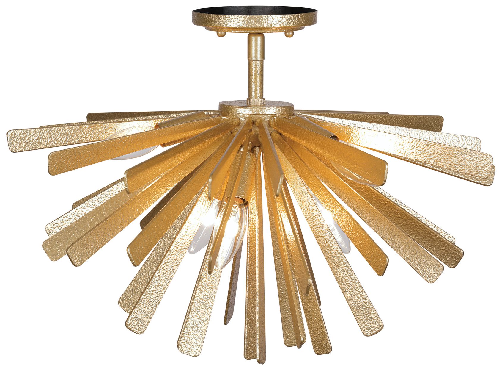 Image 4 Metropolitan Confluence 6-Light Piastra Gold Semi-Flush more views