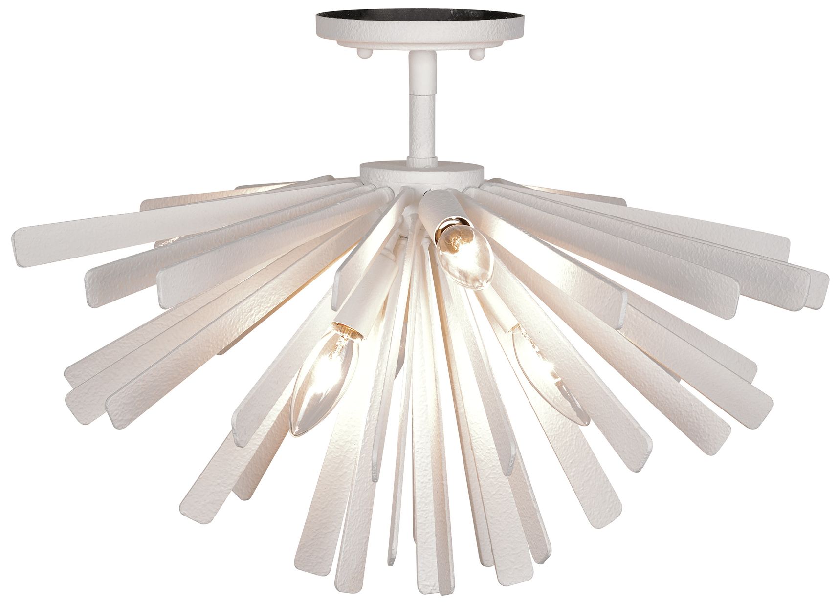 Image 2 Metropolitan Confluence 6-Light Piastra White Semi-Flush more views
