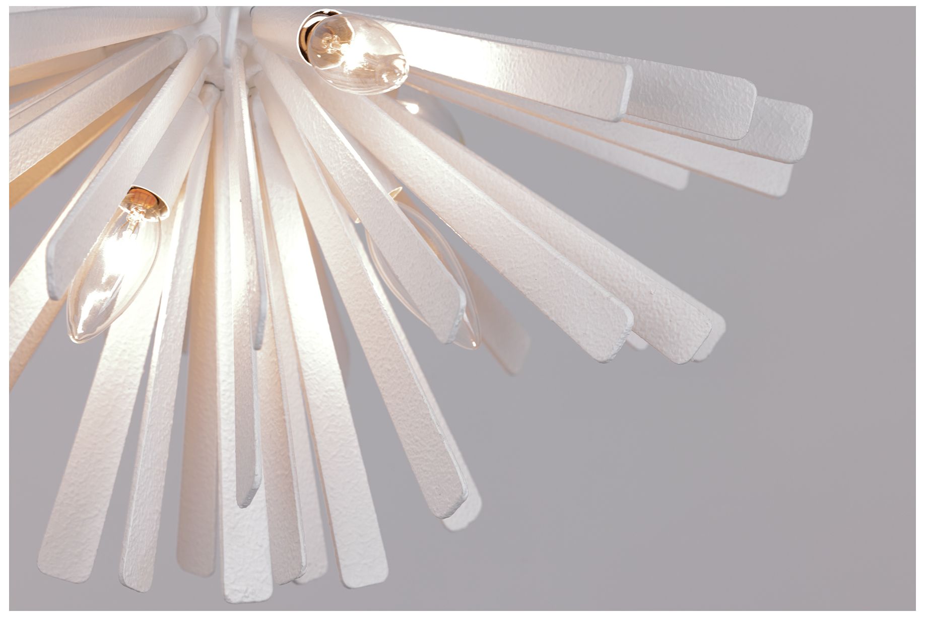 Image 4 Metropolitan Confluence 6-Light Piastra White Semi-Flush more views