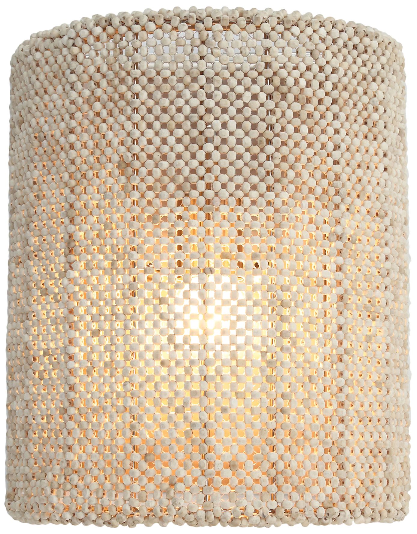 Image 3 Metropolitan Copra 1-Light 10-in Brushed Nickel Wall Sconce with Bead Shade more views
