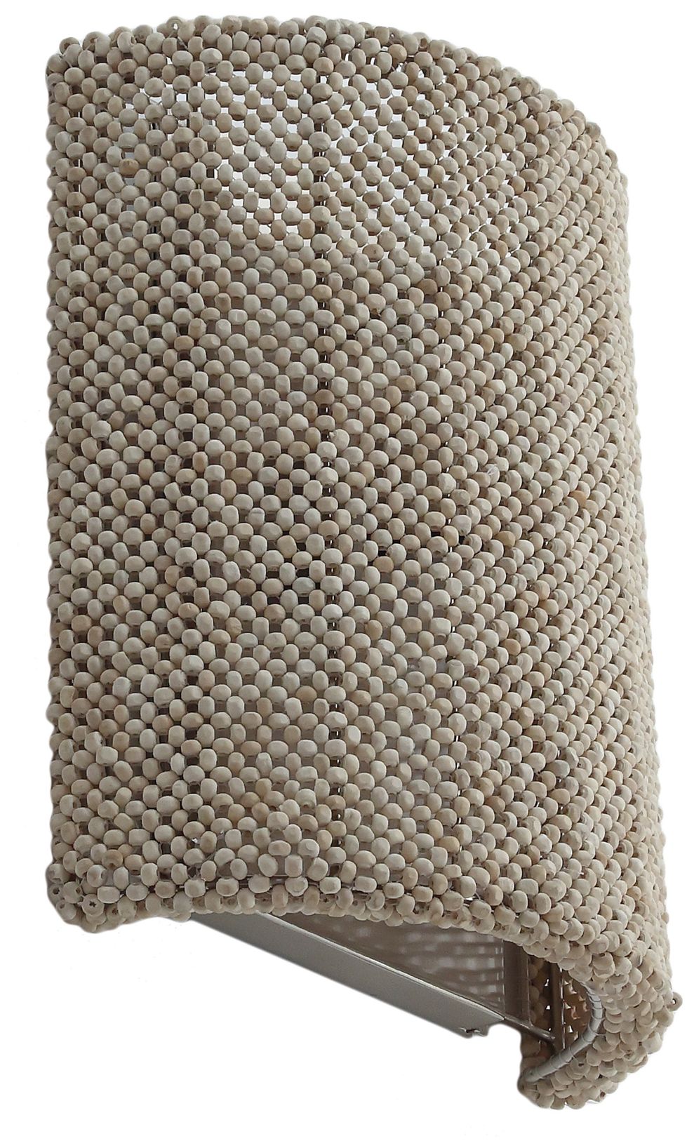 Image 5 Metropolitan Copra 1-Light 10-in Brushed Nickel Wall Sconce with Bead Shade more views