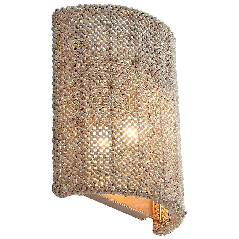 Image 1 Metropolitan Copra 1-Light 10-in Brushed Nickel Wall Sconce