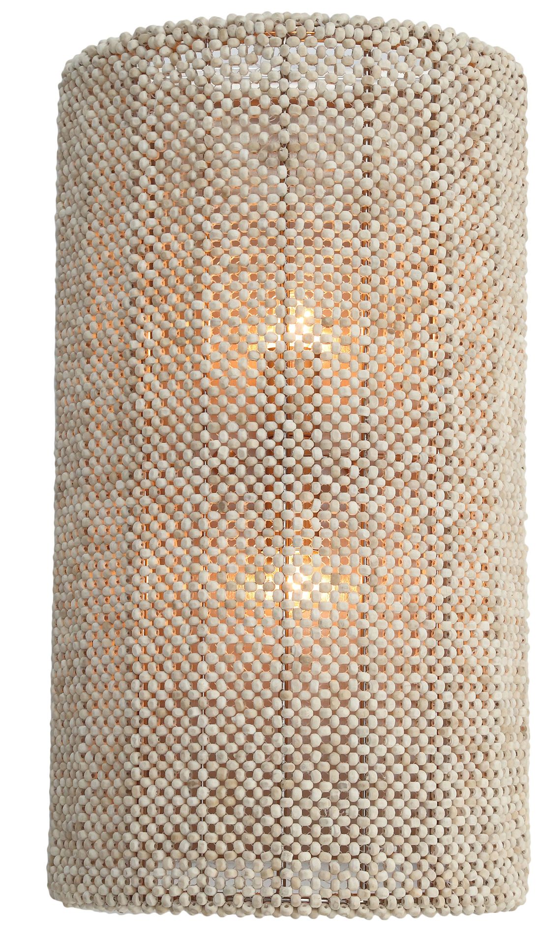 Image 3 Metropolitan Copra 2-Light 10-in Brushed Nickel Wall Sconce with Bead Shade more views
