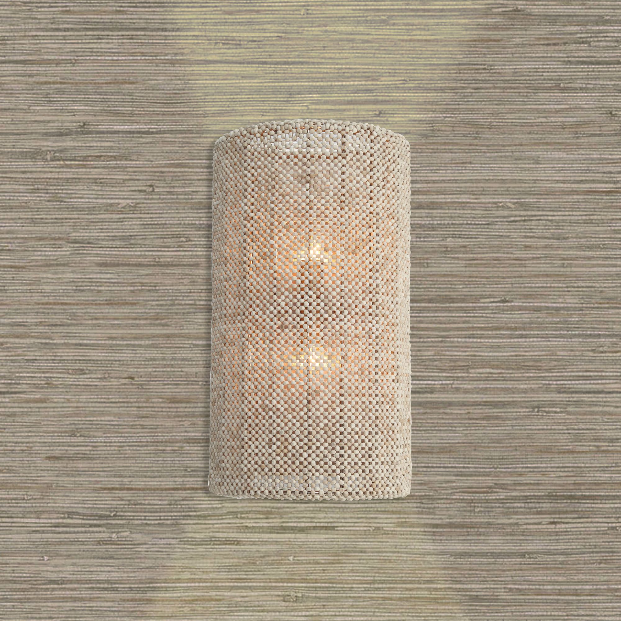 Image 7 Metropolitan Copra 2-Light 10-in Brushed Nickel Wall Sconce with Bead Shade more views