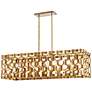 2_Metropolitan Coronade 40 1/2" Gold Leaf Kitchen Island Light Pendant