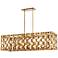 Metropolitan Coronade 40 1/2" Gold Leaf Kitchen Island Light Pendant