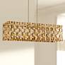 1_Metropolitan Coronade 40 1/2" Gold Leaf Kitchen Island Light Pendant