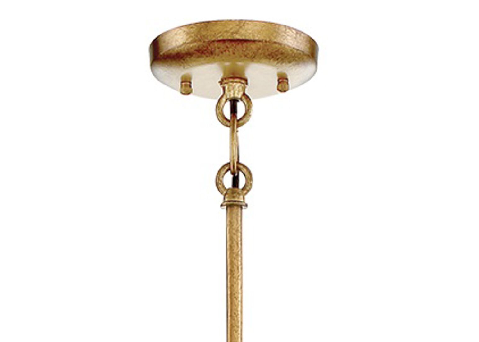 Image 7 Metropolitan Coronade 6-Light 26-in Pandora Gold Leaf Pendant more views