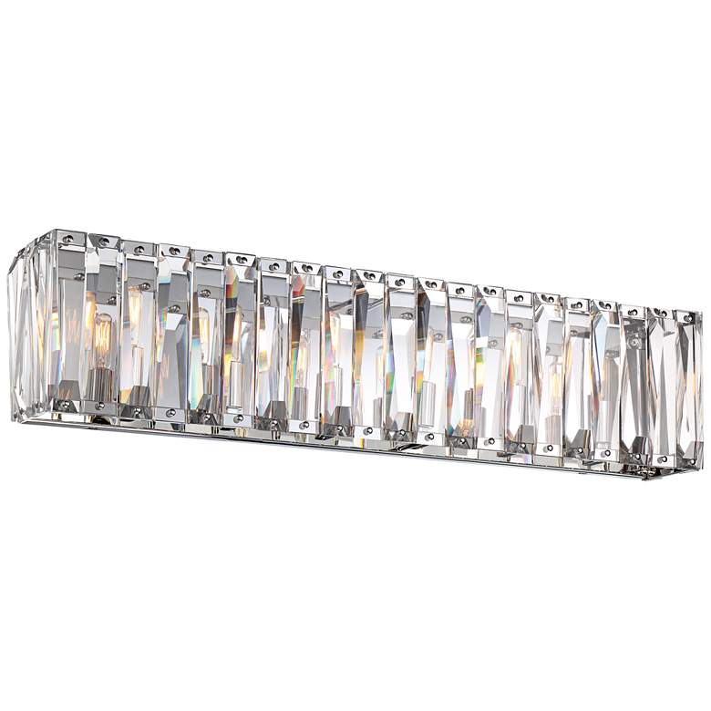 Image 1 Metropolitan Coronette 6-Light 33 1/4 inchW Chrome Bath Light