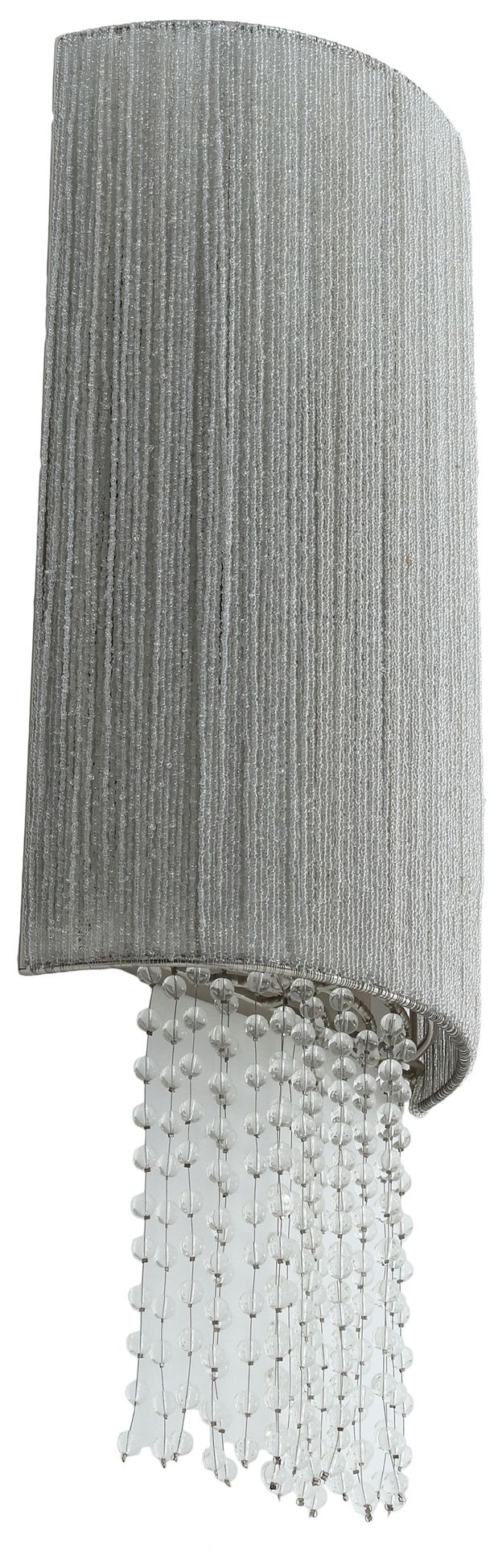 Image 5 Metropolitan Crystal Reign 2-Light 10-in Nickel Wall Sconce with Crystal more views