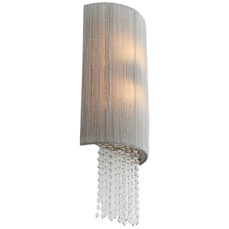 Image 4 Metropolitan Crystal Reign 2-Light 10-in Polished Nickel Wall Sconce more views