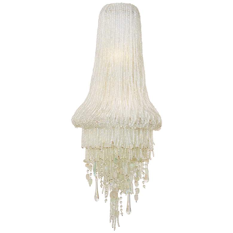 Image 1 Metropolitan Crystal Reign 2-Light 13.38-in Polished Nickel Wall Sconce