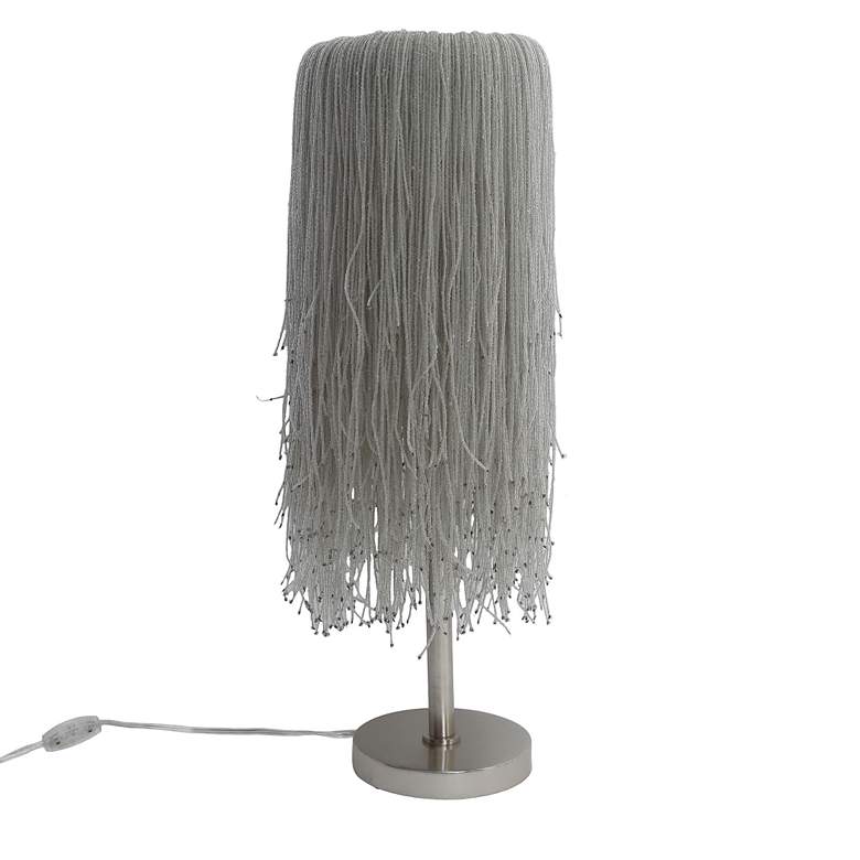 Image 5 Metropolitan Crystal Reign 2-Light 9.5-in Polished Nickel Table Lamp more views