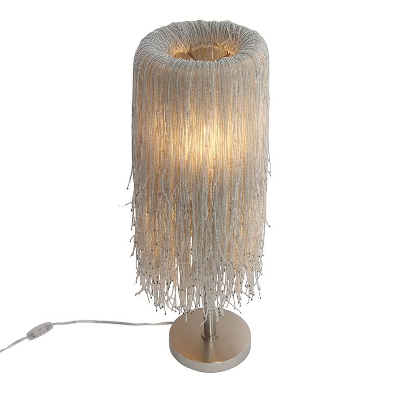Image 6 Metropolitan Crystal Reign 2-Light 9.5-in Polished Nickel Table Lamp more views
