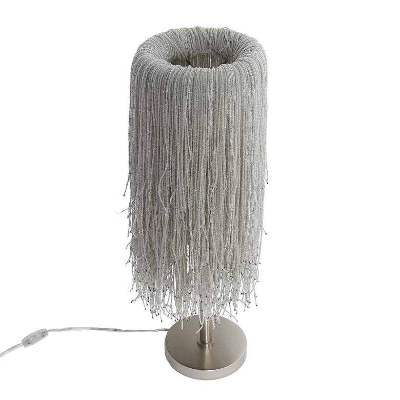Image 7 Metropolitan Crystal Reign 2-Light 9.5-in Polished Nickel Table Lamp more views