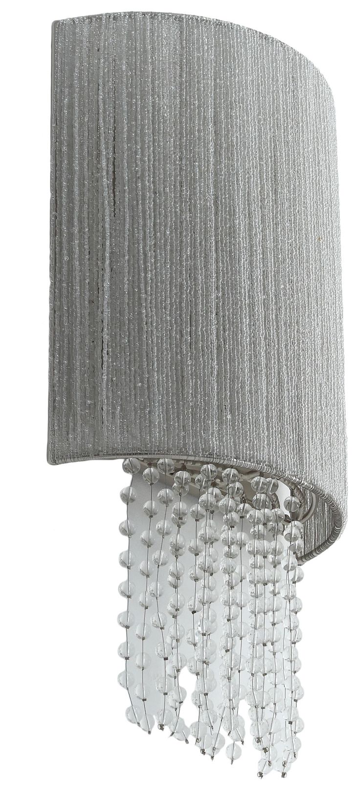 Image 5 Metropolitan Crystal Reign 2-Light 9.75-in Nickel Wall Sconce with Crystal more views