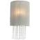 Metropolitan Crystal Reign 2-Light 9.75-in Polished Nickel Wall Sconce