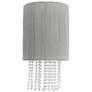 3_Metropolitan Crystal Reign 2-Light 9.75-in Polished Nickel Wall Sconce more views