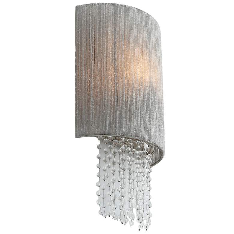 Image 4 Metropolitan Crystal Reign 2-Light 9.75-in Polished Nickel Wall Sconce more views