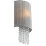 4_Metropolitan Crystal Reign 2-Light 9.75-in Polished Nickel Wall Sconce more views