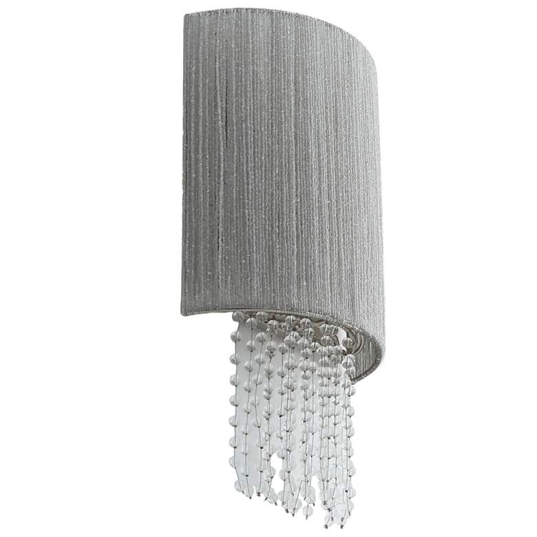 Image 5 Metropolitan Crystal Reign 2-Light 9.75-in Polished Nickel Wall Sconce more views