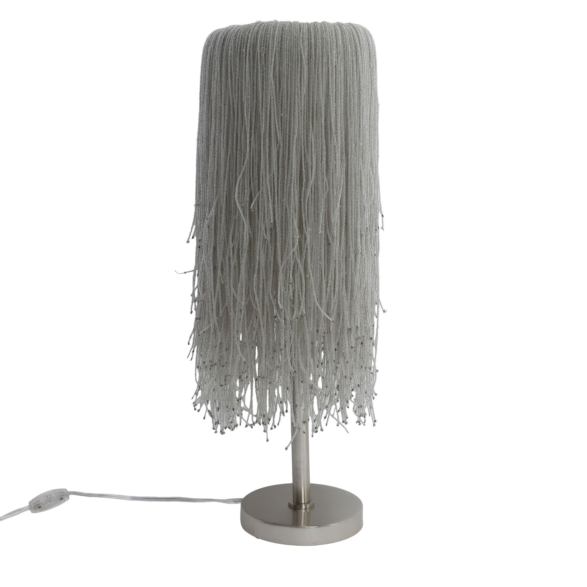 Image 5 Metropolitan Crystal Reign 2-Lt 9.5-in Nickel Table Lamp with Crystal more views